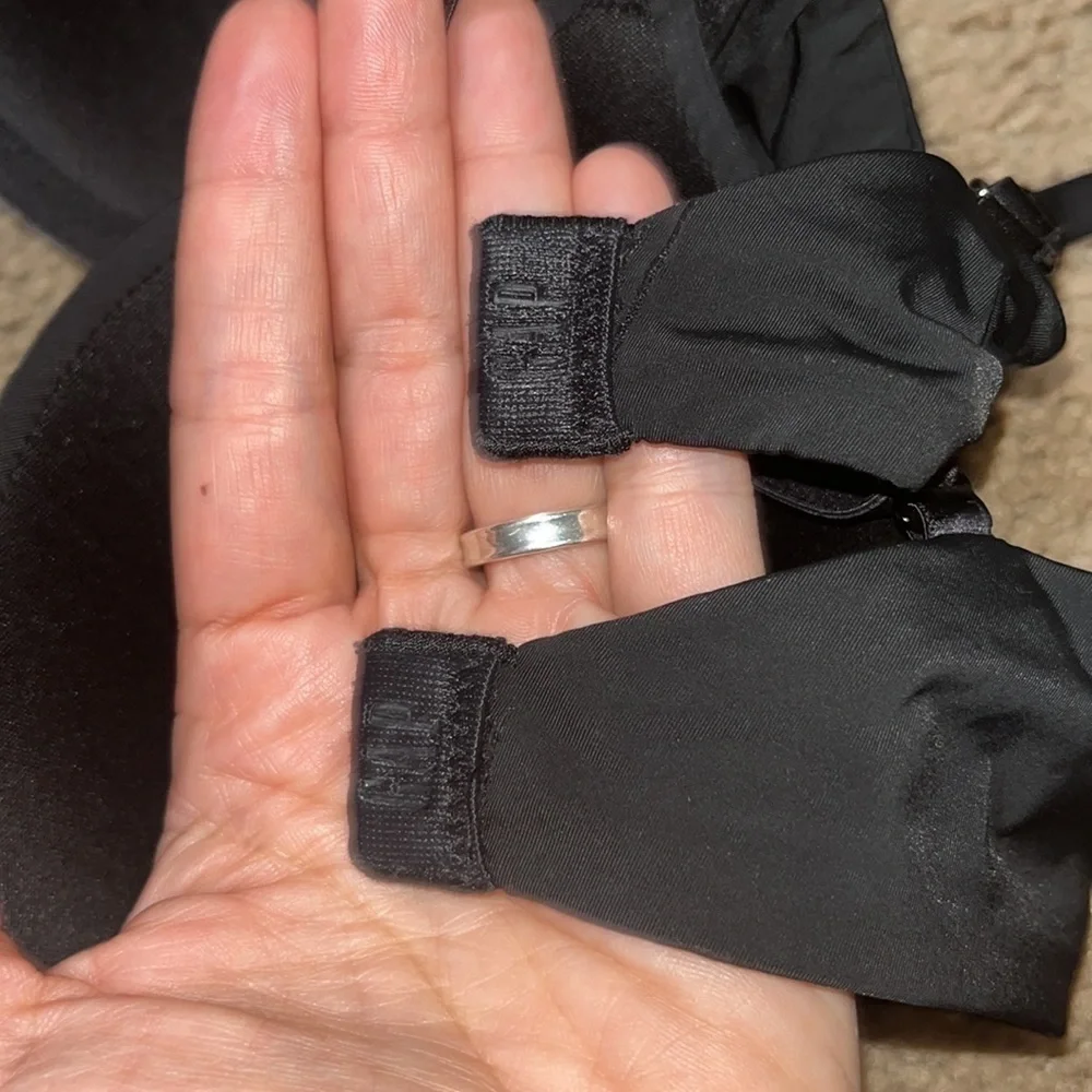 Gap Body Favorite T-Shirt Bra Lightly Padded Adjustable Straps Black 32C (Set 2)